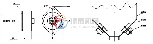 動(dòng)桿式電磁振動(dòng)器安裝示意圖